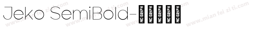 Jeko SemiBold字体转换